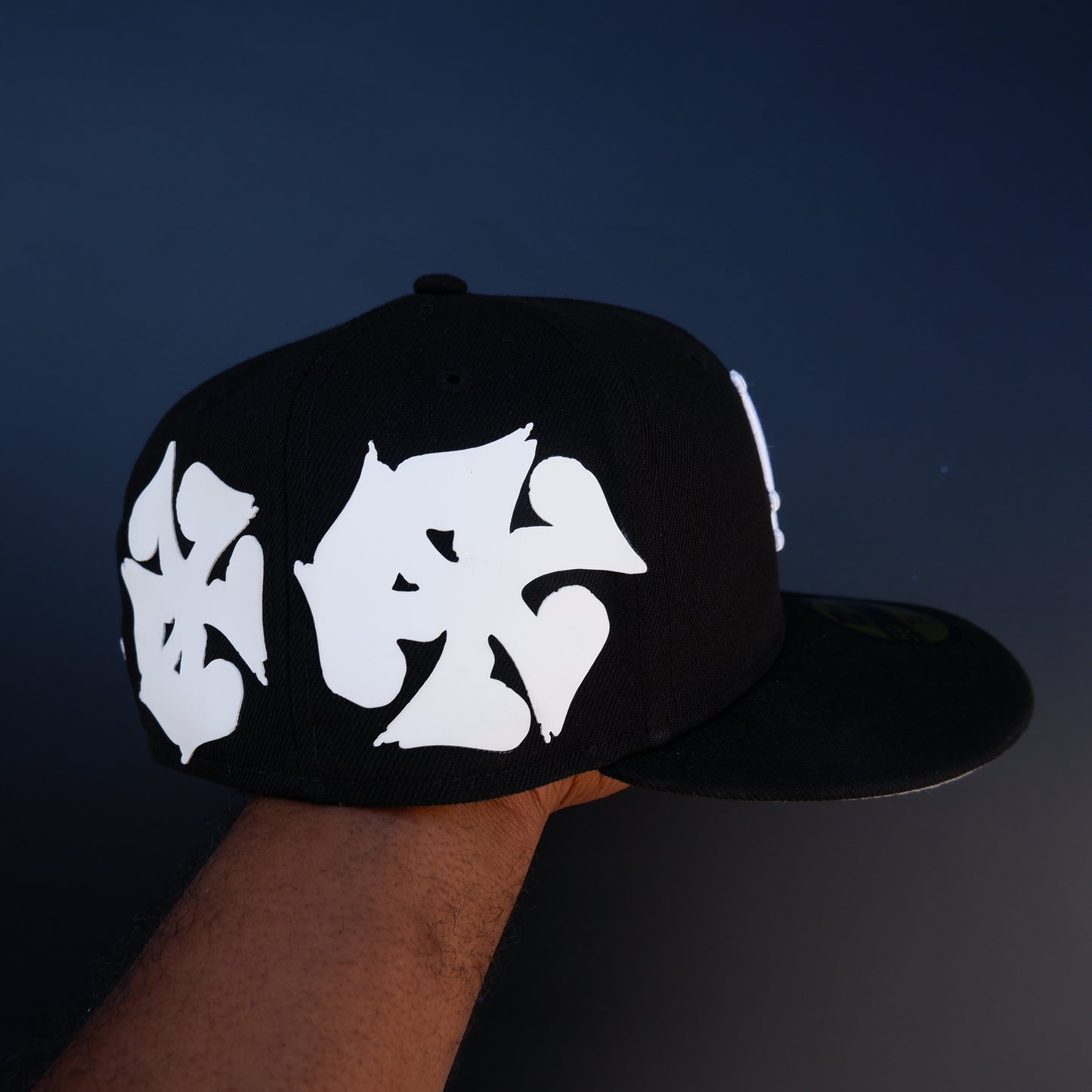 Black LA "Infinite 7s Clover" Fitted