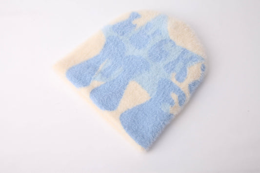 I C Blue Lucky Me Mohair Beanie